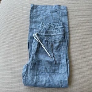 Athleta Cabo Linen Wide Leg Pant